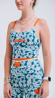 Ocean and Terrains Tank Sports Bra