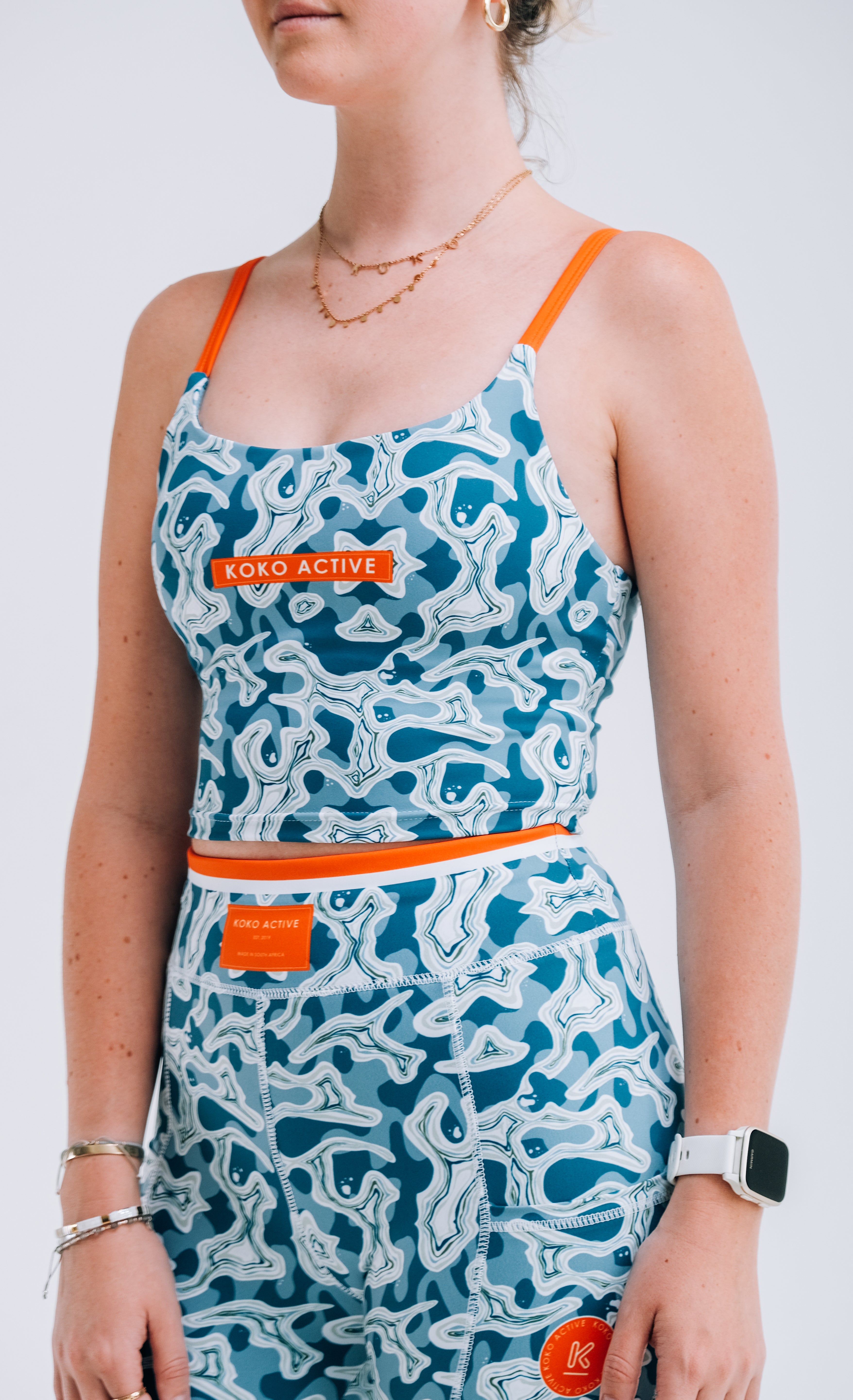 Ocean and Terrains Tank Sports Bra