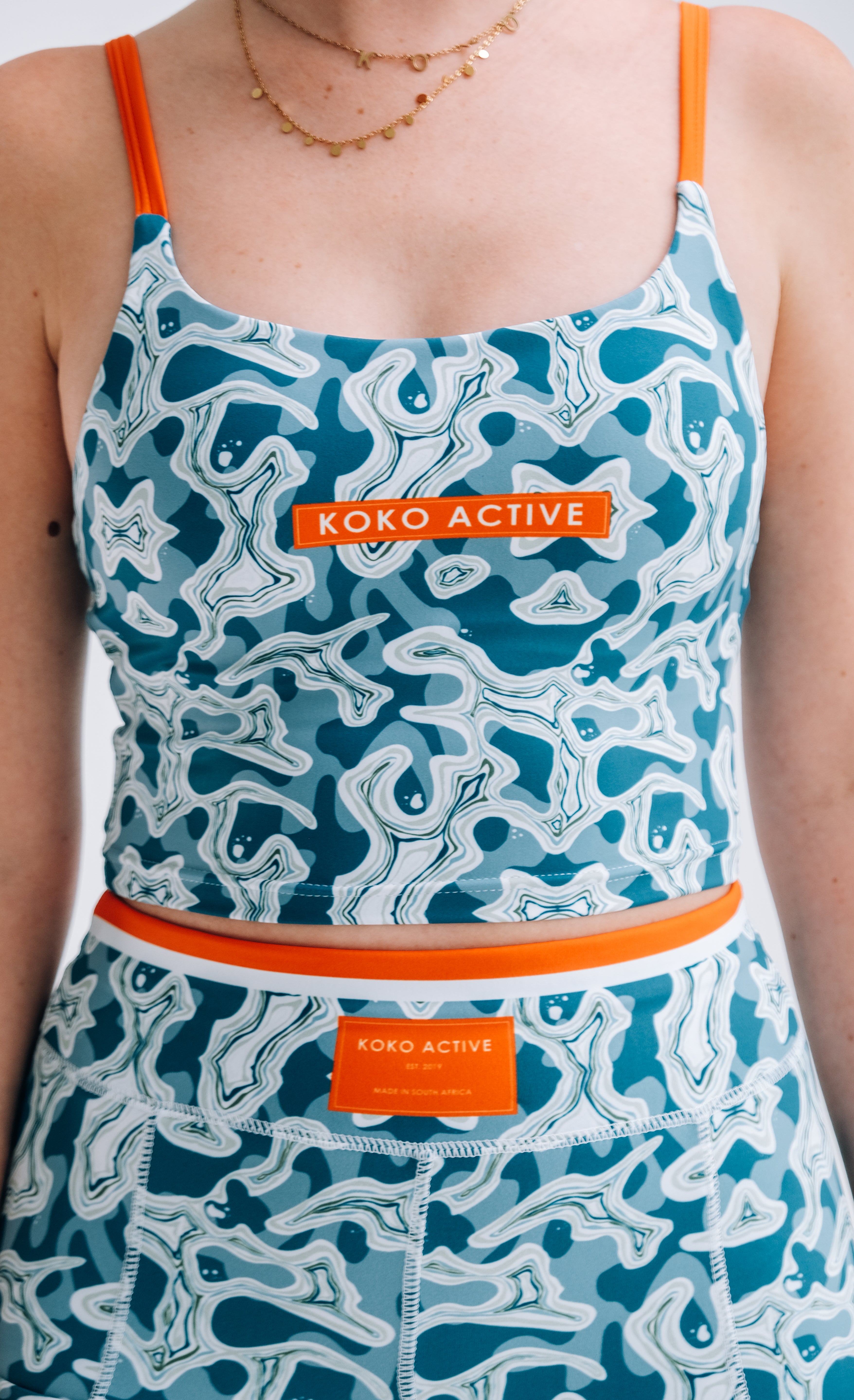 Ocean and Terrains Tank Sports Bra