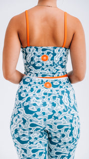 Ocean and Terrains Tank Sports Bra