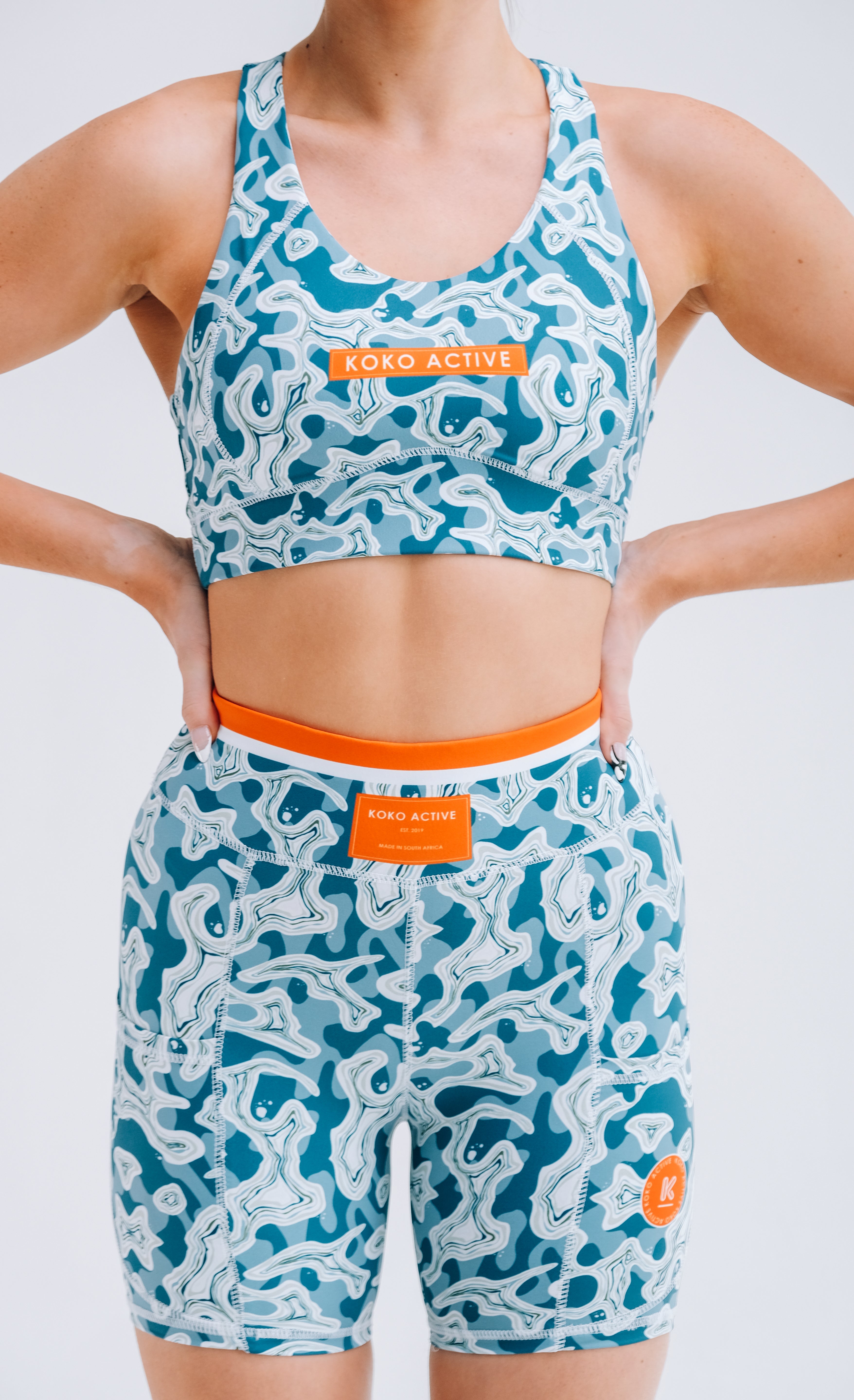 Ocean and Terrains Scoop Sports Bra