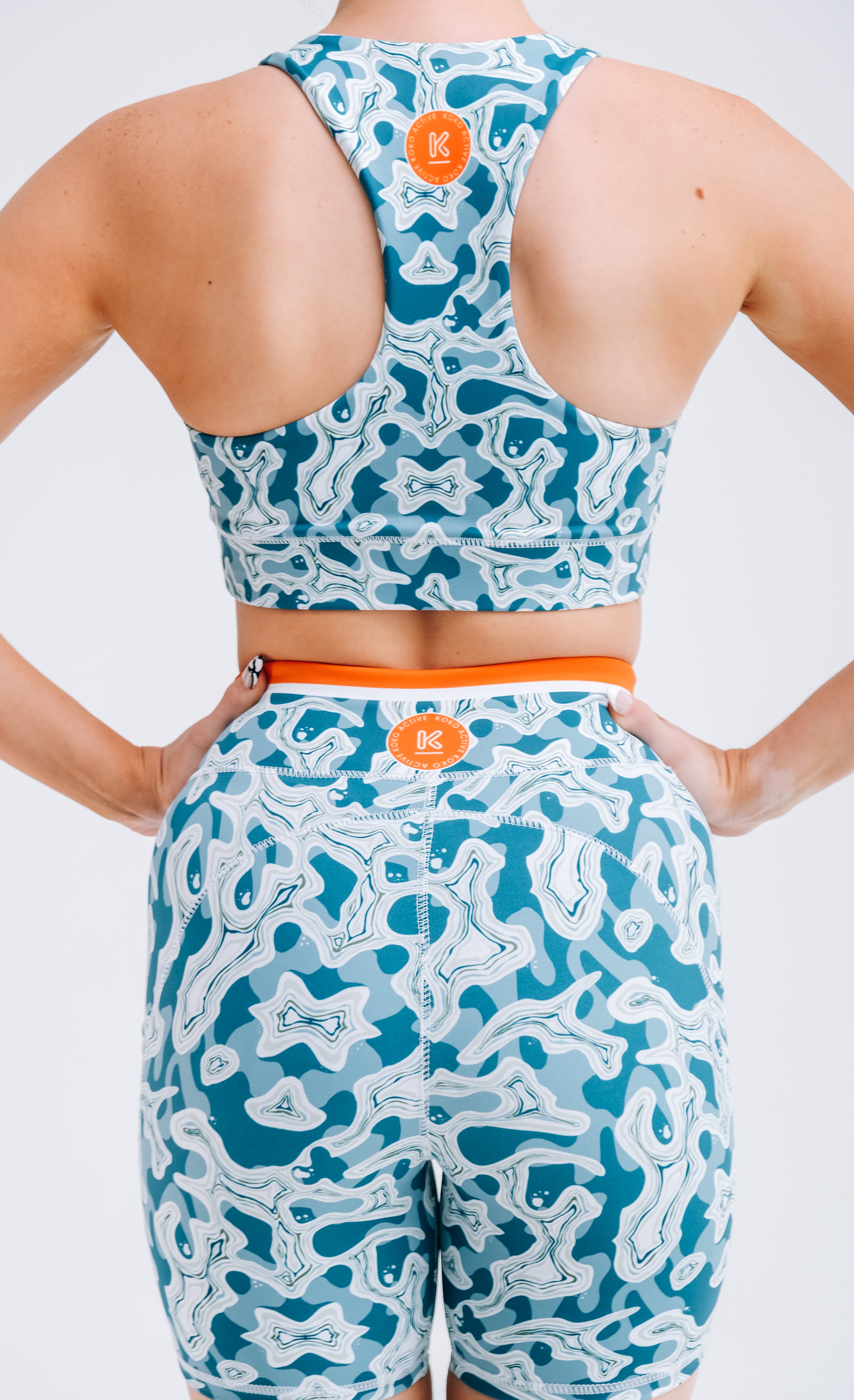 Ocean and Terrains Scoop Sports Bra