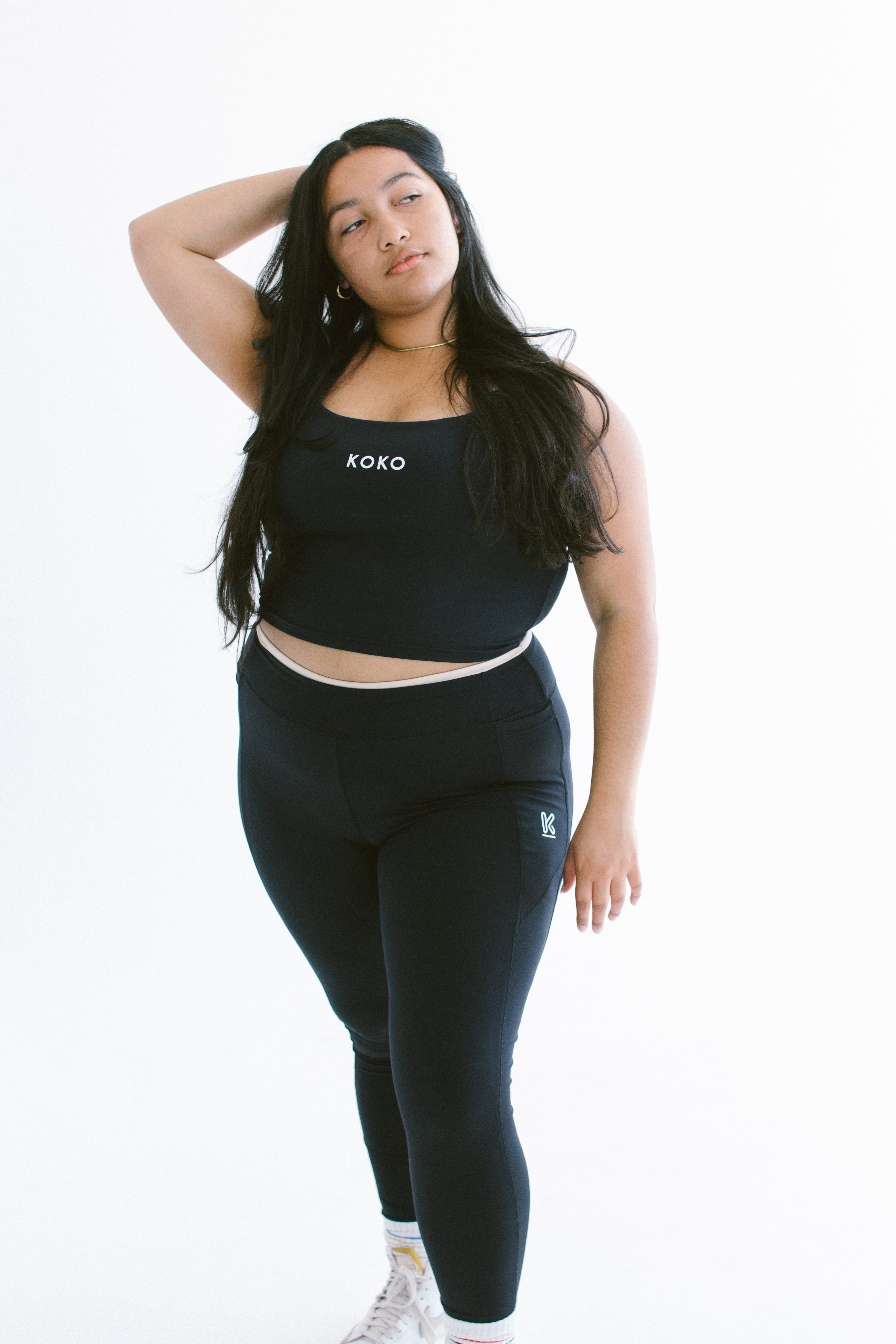 Premium Luxe Tank Sports Bra - Espresso