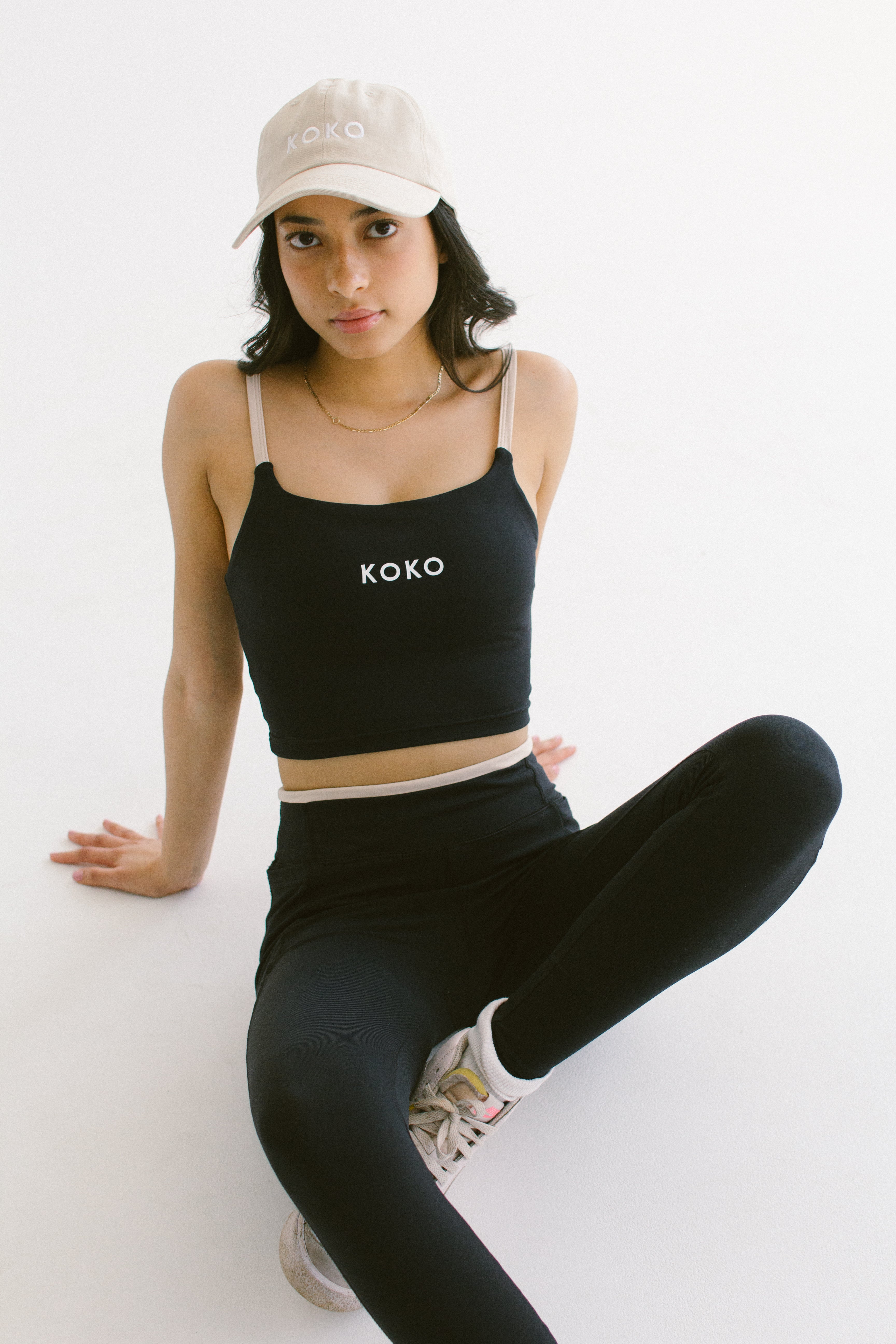 Premium Luxe Tank Sports Bra - Espresso