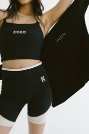 Premium Luxe Tank Sports Bra - Espresso