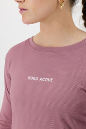 Pink long sleeve top