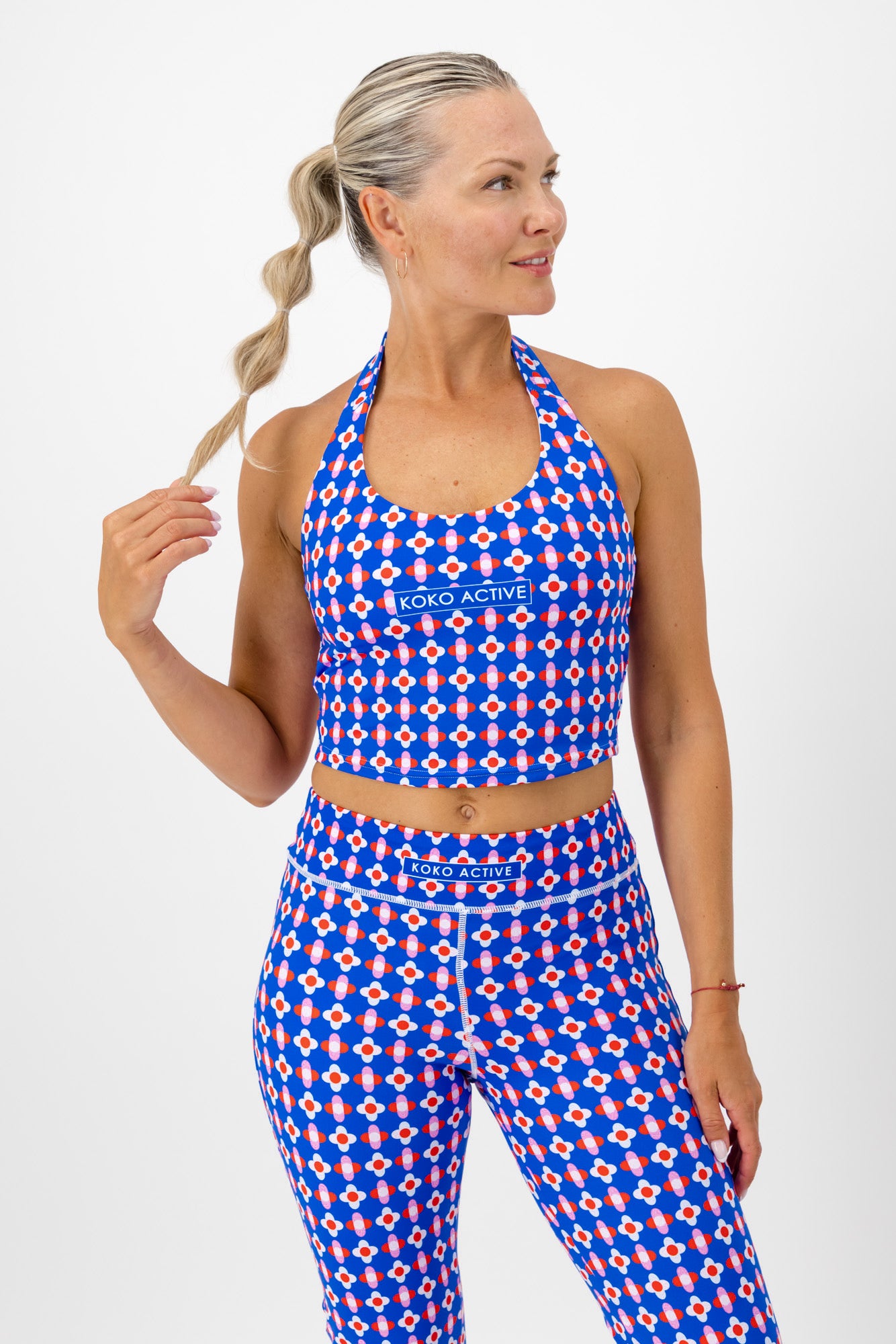 Stride Halter neck tank bra