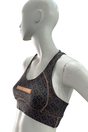 Navy Mono Scoop Sports Bra SAMPLE