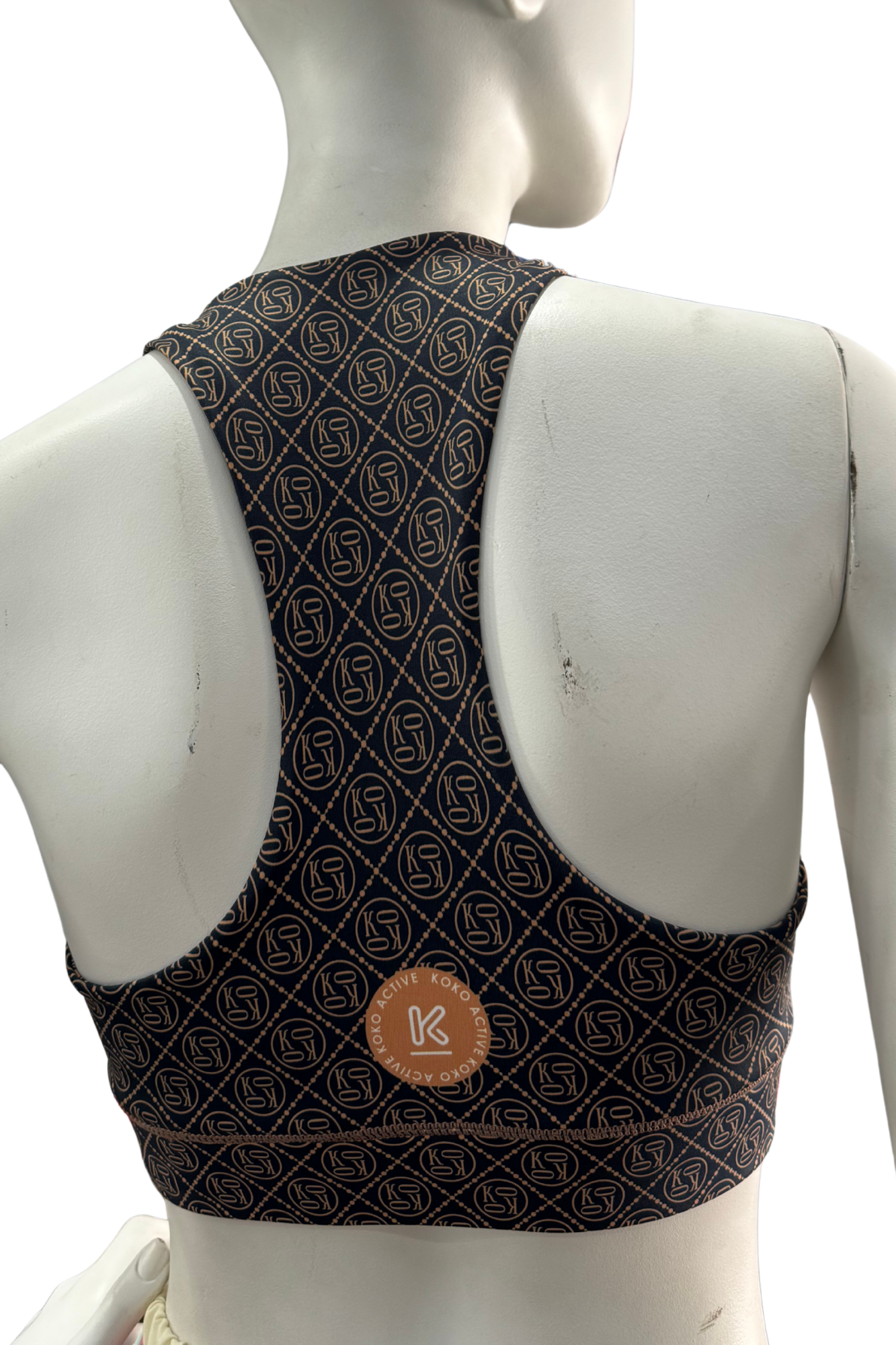 Navy Mono Scoop Sports Bra SAMPLE