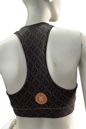 Navy Mono Scoop Sports Bra SAMPLE