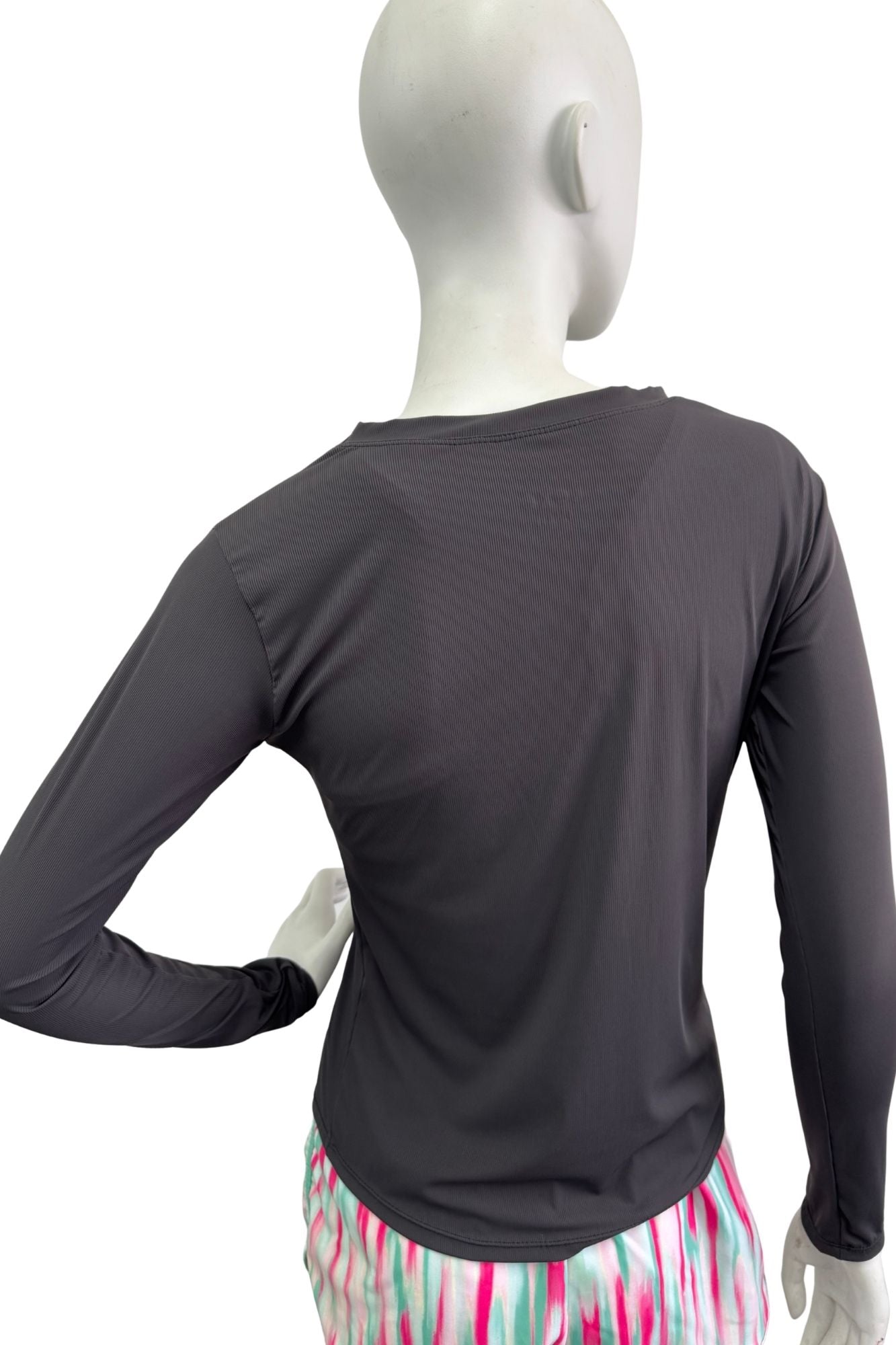 Charcoal long sleeve top