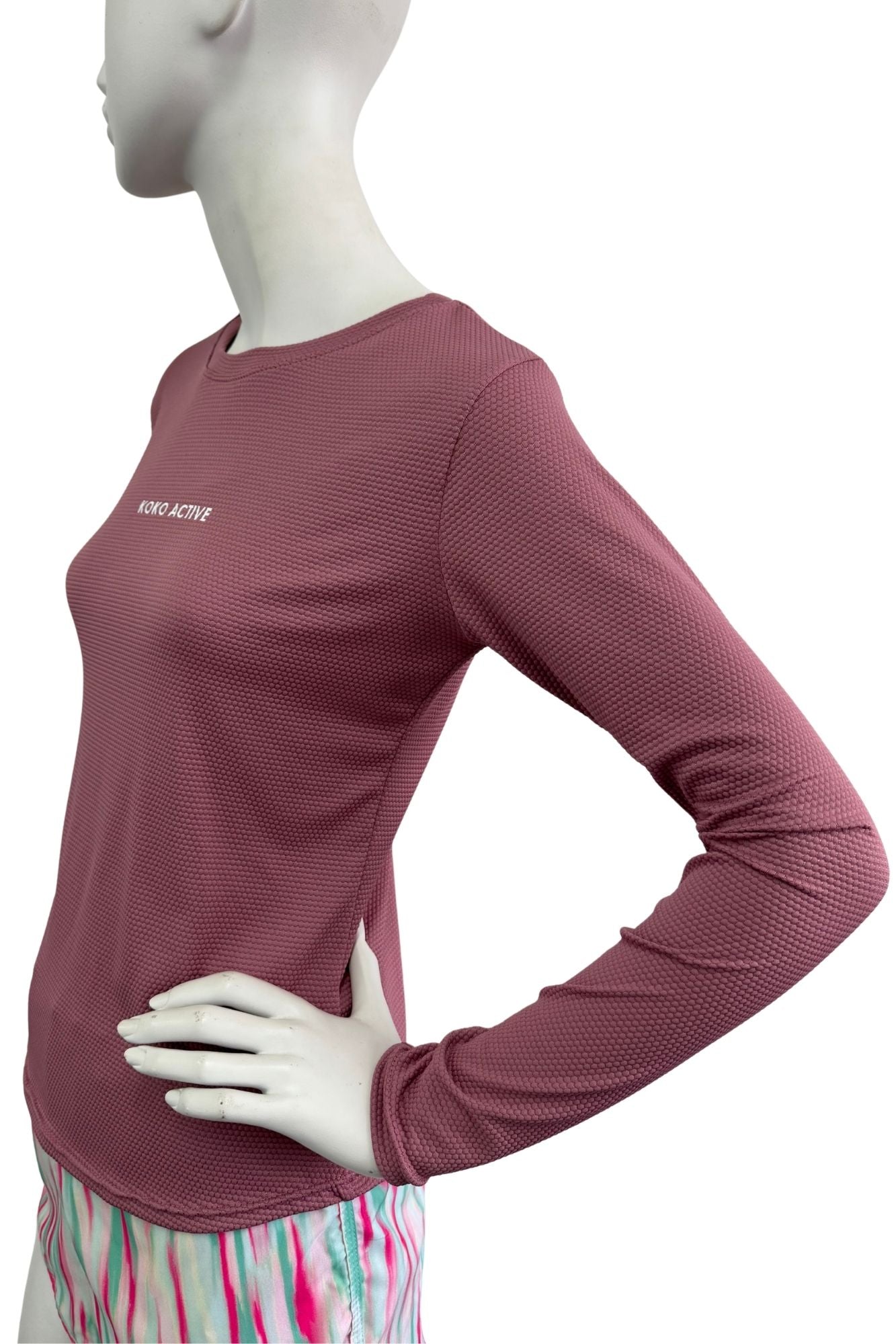 Pink long sleeve top