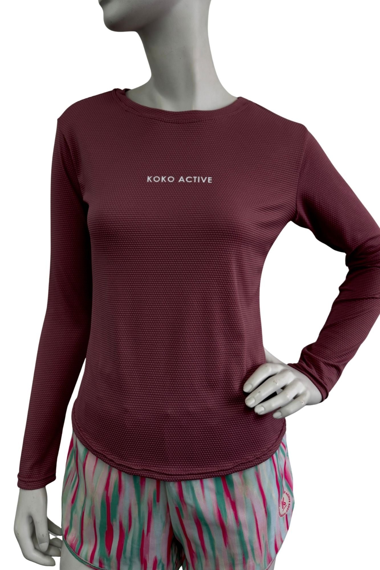 Pink long sleeve top