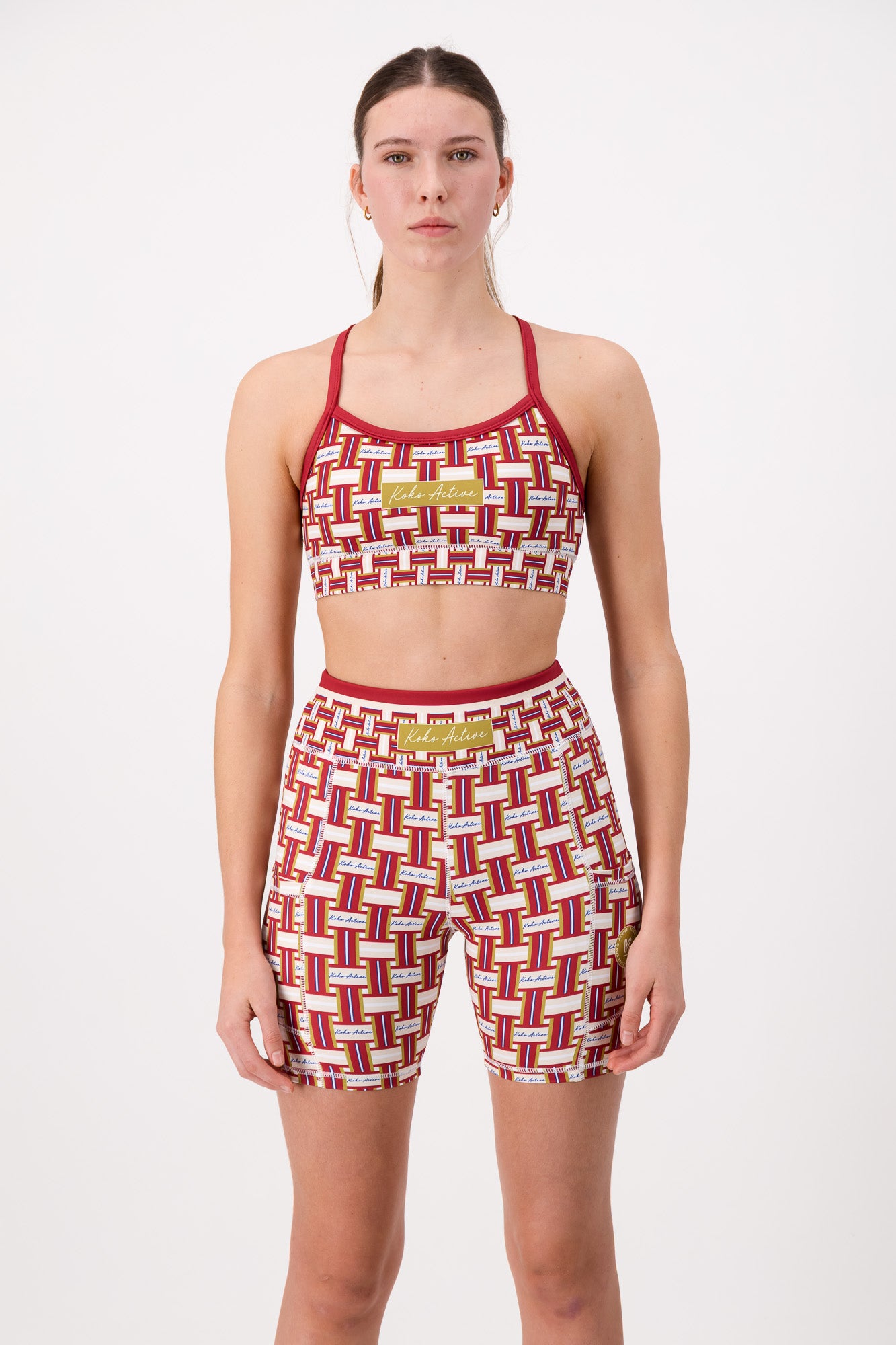 Forever Woven Racer Back Sports Bra