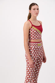 Forever Woven Rhubarb Tank Sports Bra