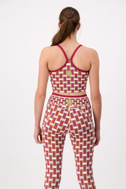 Forever Woven Rhubarb Tank Sports Bra