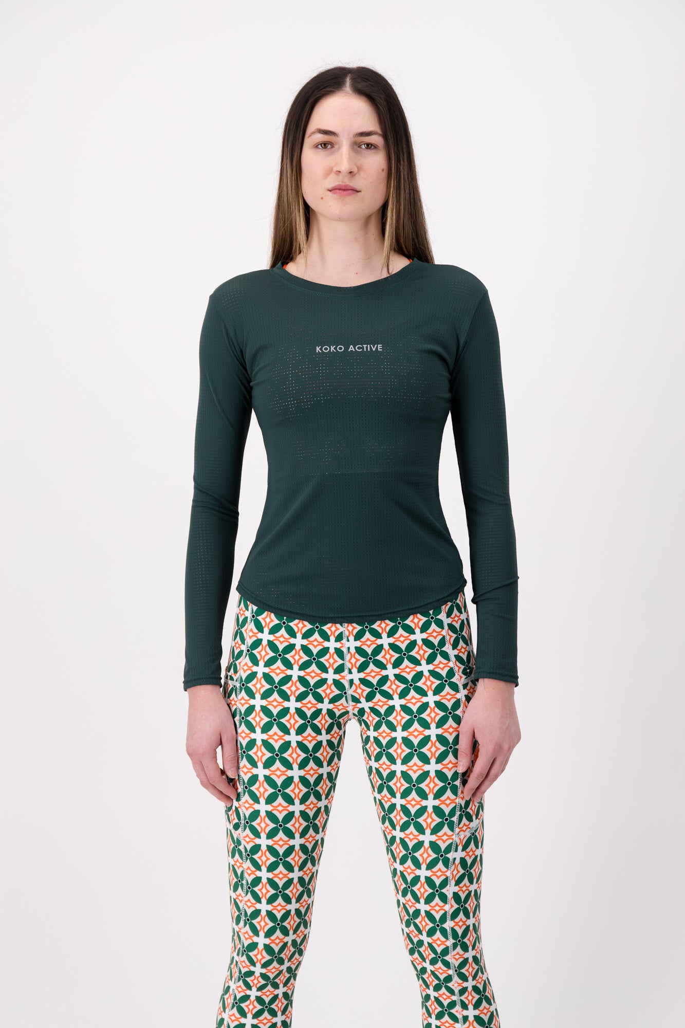 Forest Green active long sleeve