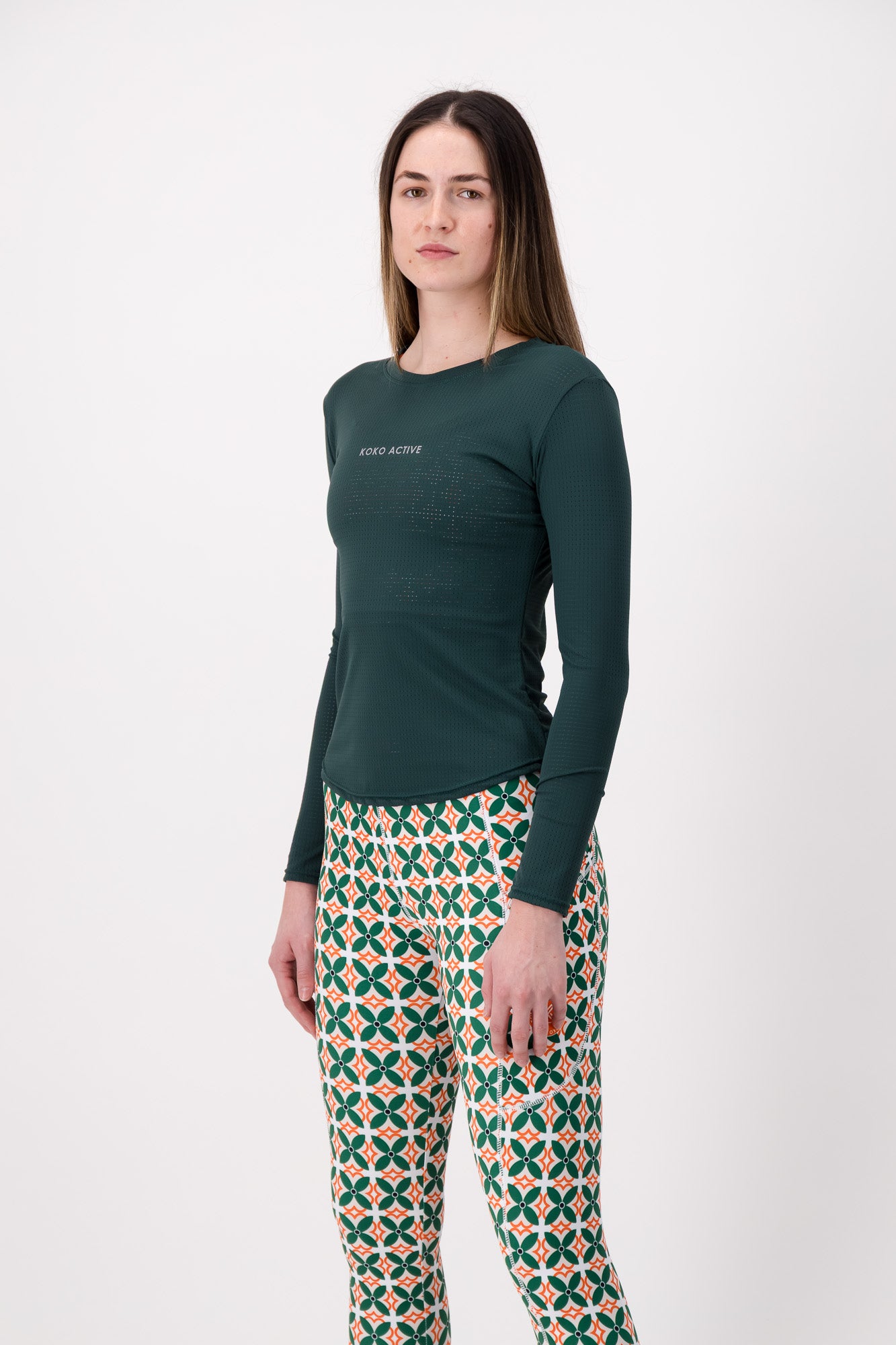 Forest Green active long sleeve