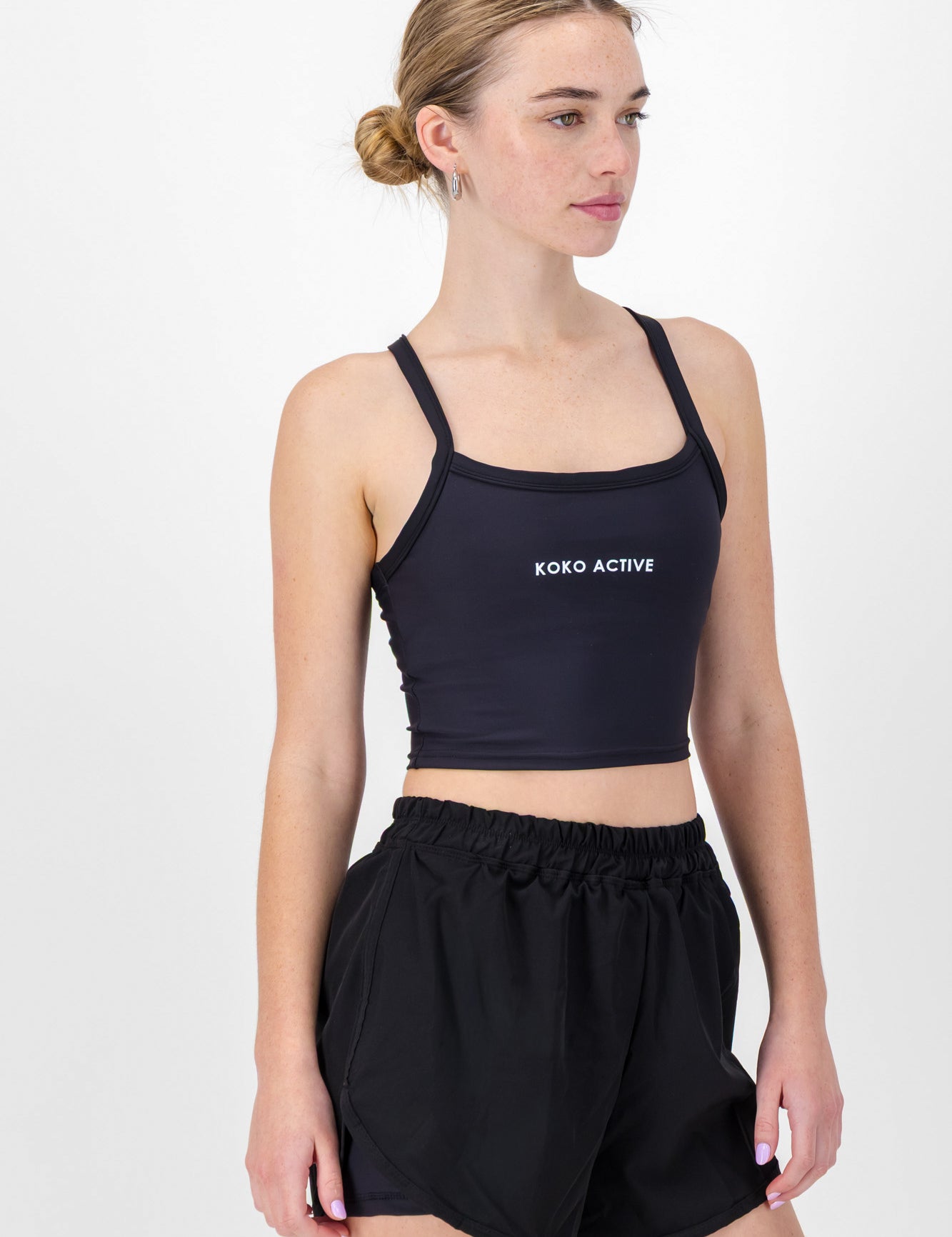 Basic Racer Back Tank Sports Bra - Bargain Bin Item