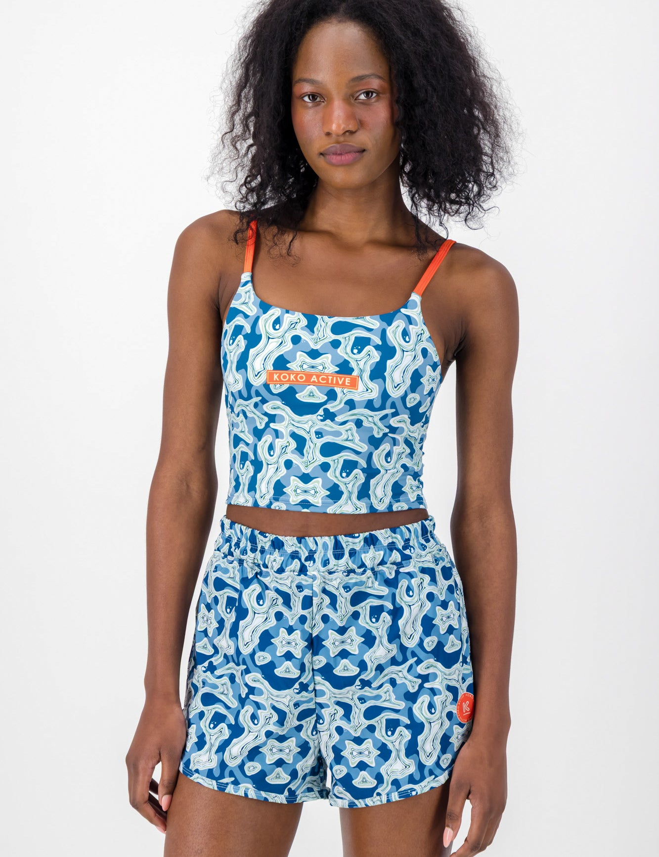 Ocean and Terrains Tank Sports Bra - Bargain Bin Item
