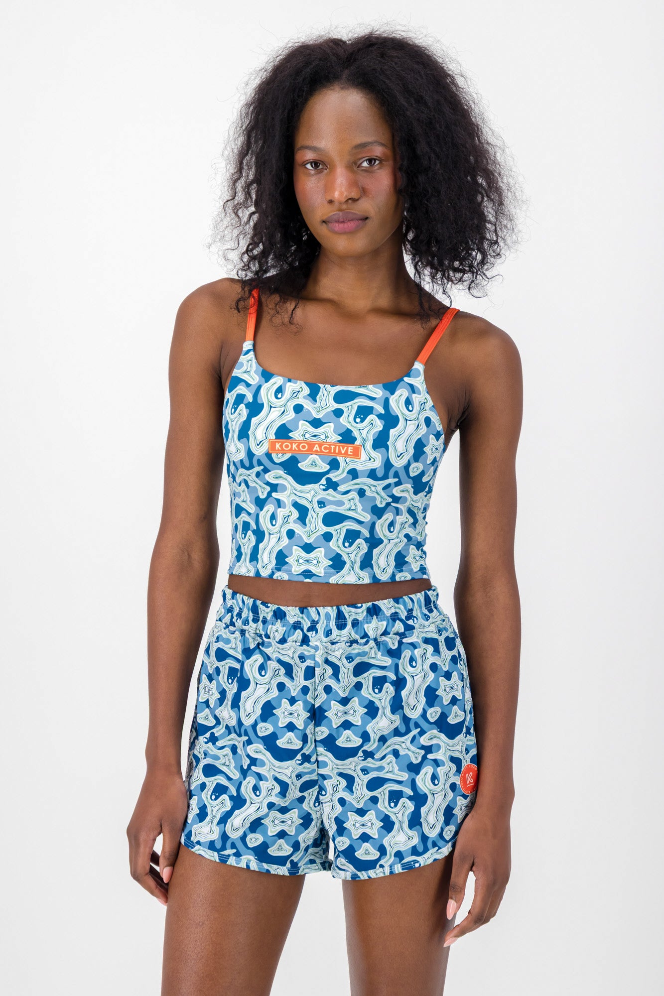 Ocean and Terrains Tank Sports Bra