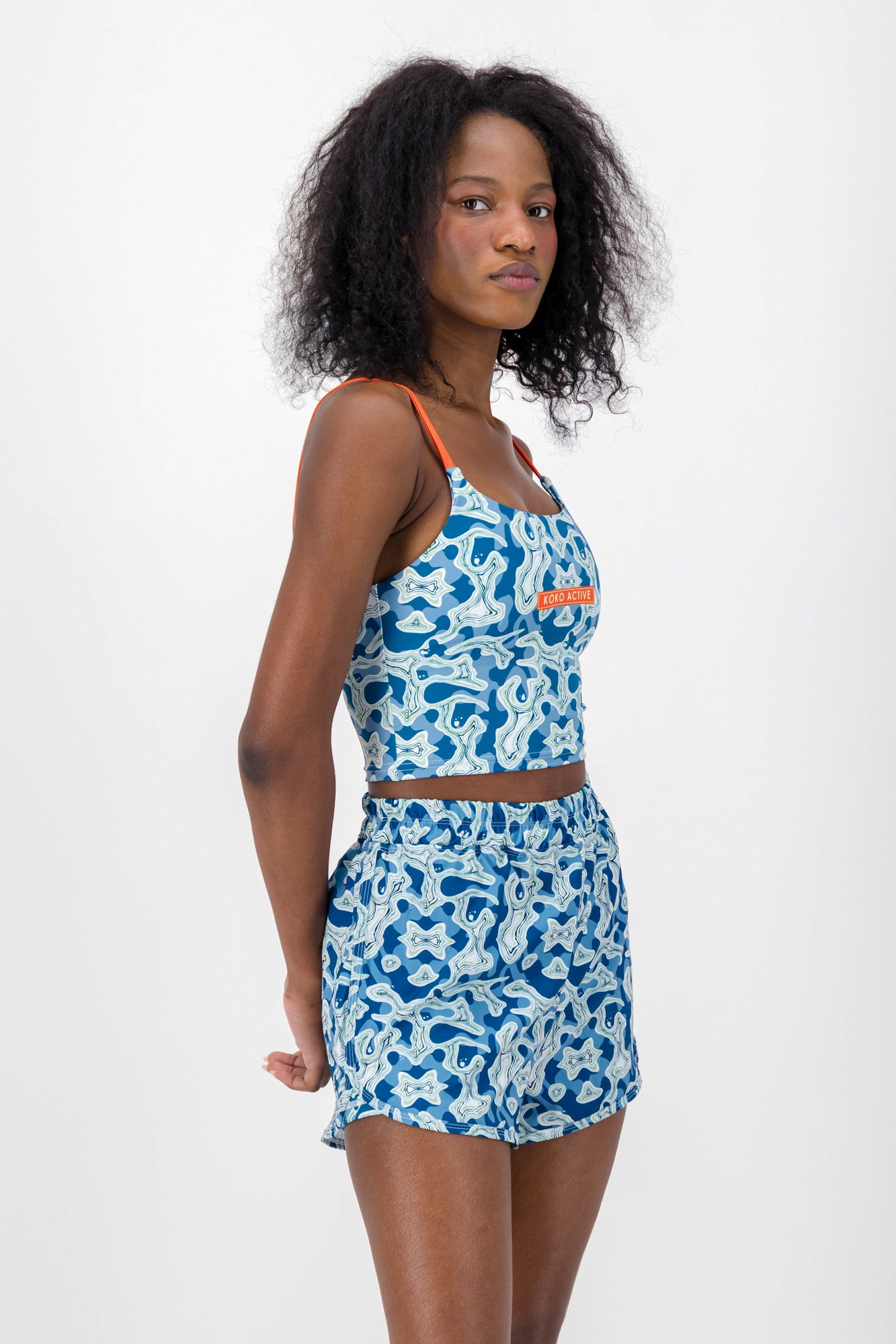 Ocean and Terrains Tank Sports Bra