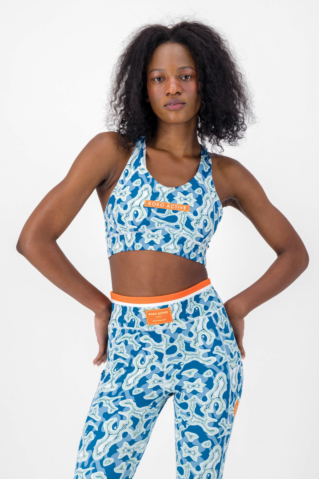 Ocean and Terrains Scoop Sports Bra