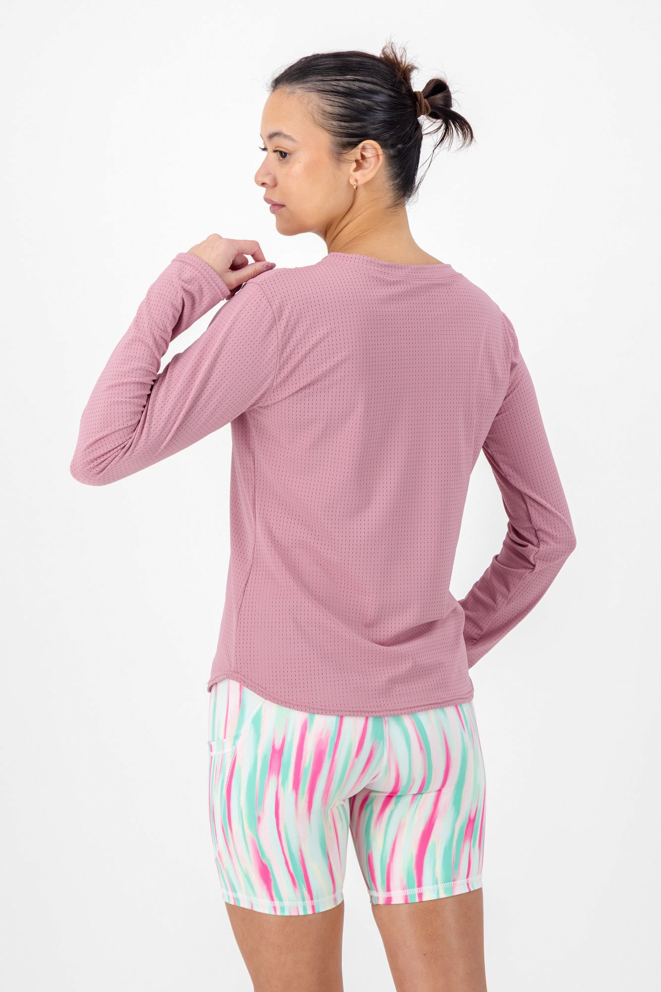 Blush pink active long sleeve