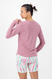 Blush pink active long sleeve