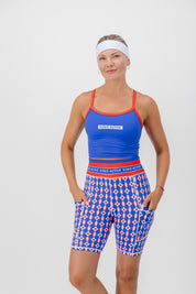 Flash Blue Tank Sports Bra